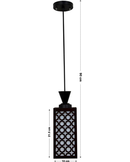 Ornamental Piece Wooden Style Creative Pendant Lamp | 4 x 4 x 8 inches