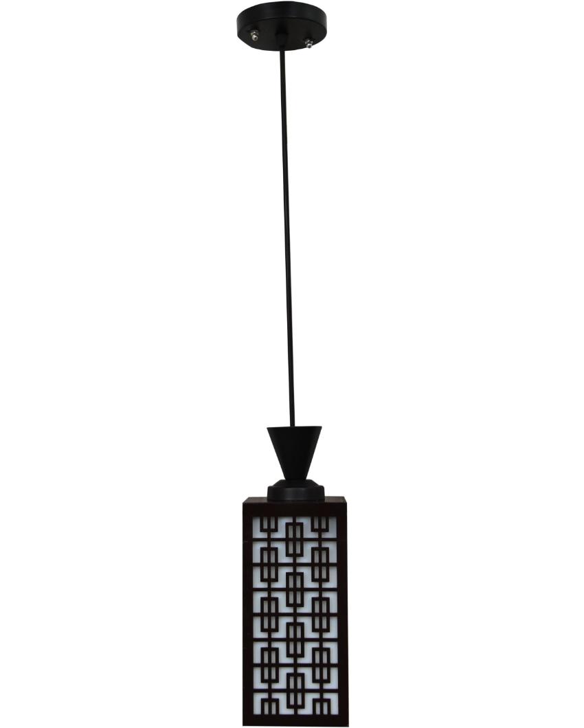 Sleek Piece Wooden Style Creative Pendant Lamp | 4 x 4 x 8 inches