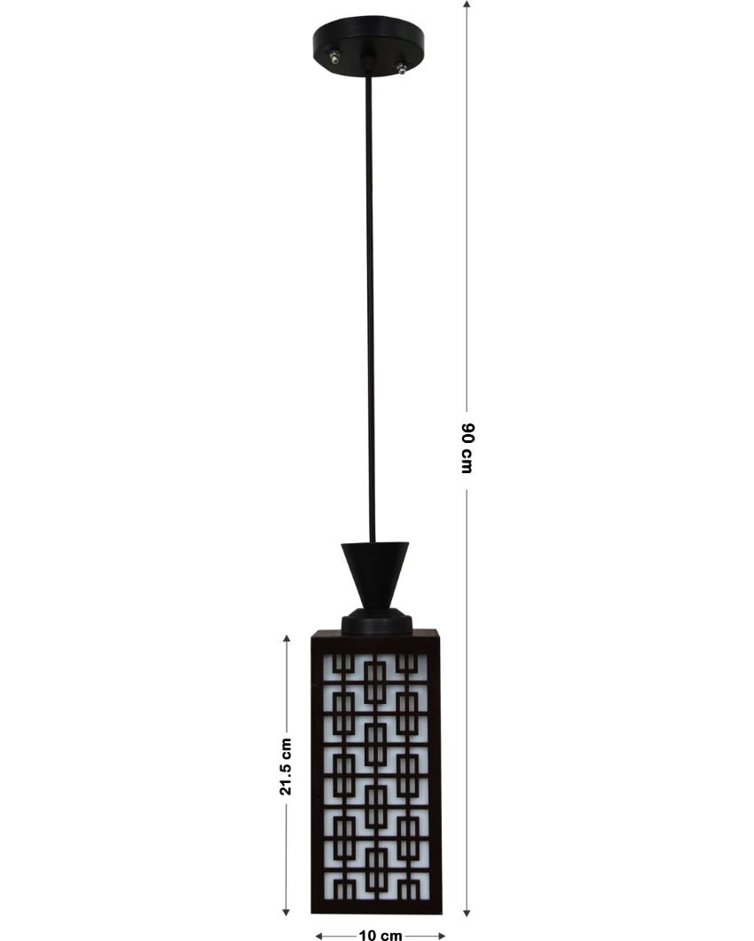 Sleek Piece Wooden Style Creative Pendant Lamp | 4 x 4 x 8 inches