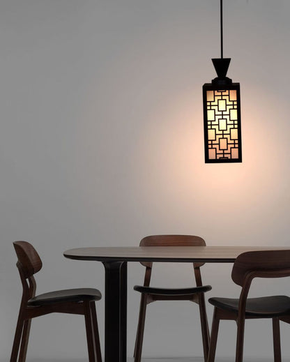 Sophisticated Piece Wooden Style Creative Pendant Lamp | 4 x 4 x 8 inches