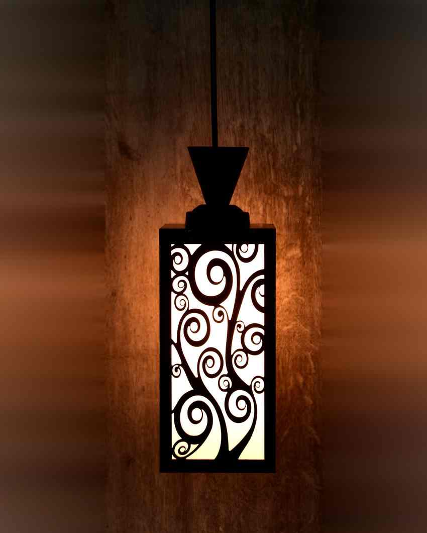 Eco Conscious Design Wooden Style Creative Pendant Lamp | 4 x 4 x 8 inches