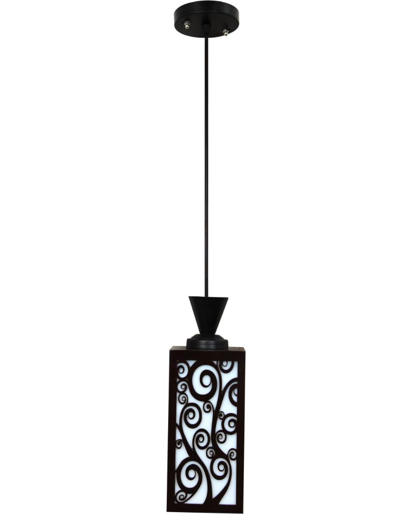 Eco Conscious Design Wooden Style Creative Pendant Lamp | 4 x 4 x 8 inches