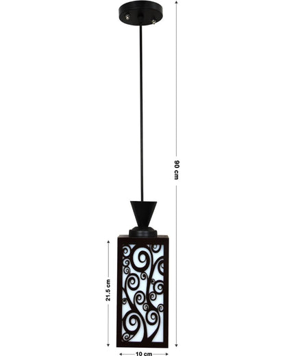 Eco Conscious Design Wooden Style Creative Pendant Lamp | 4 x 4 x 8 inches