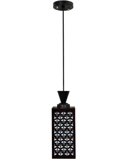 Illuminated Craft Wooden Style Creative Pendant Lamp | 4 x 4 x 8 inches