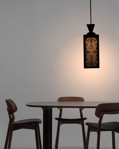 Contemporary Design Wooden Style Creative Pendant Lamp | 4 x 4 x 8 inches