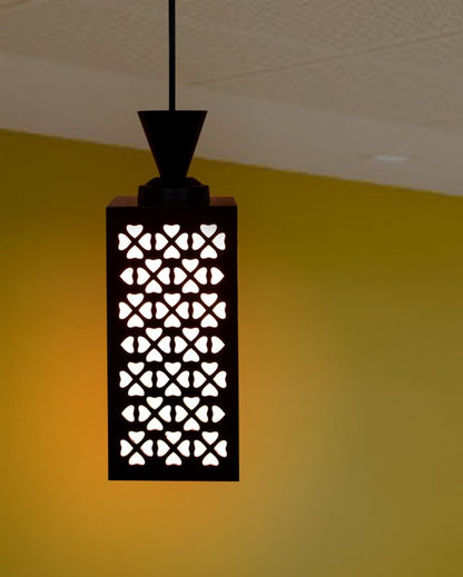 Eco Friendly Piece Wooden Style Creative Pendant Lamp | 4 x 4 x 8 inches