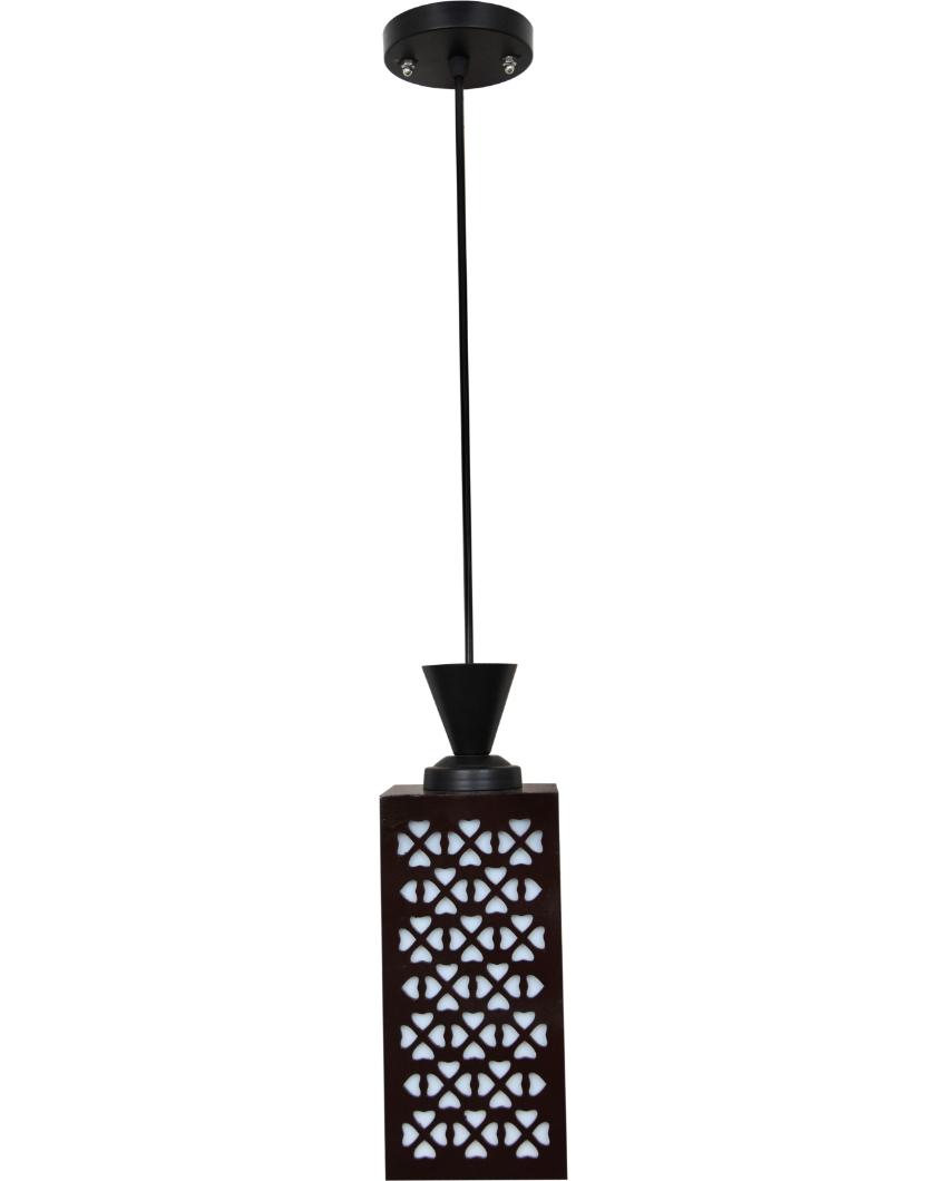 Eco Friendly Piece Wooden Style Creative Pendant Lamp | 4 x 4 x 8 inches