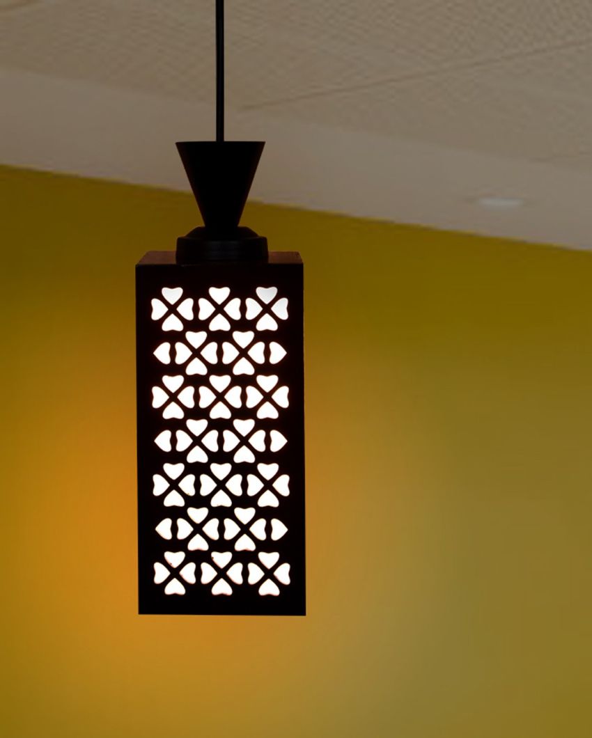 Eco Friendly Piece Wooden Style Creative Pendant Lamp | 4 x 4 x 8 inches