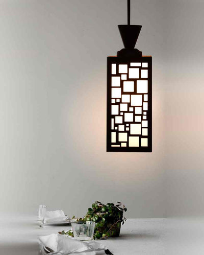 Ornamental Piece Wooden Design Creative Pendant Lamp | 4 x 4 x 8 inches