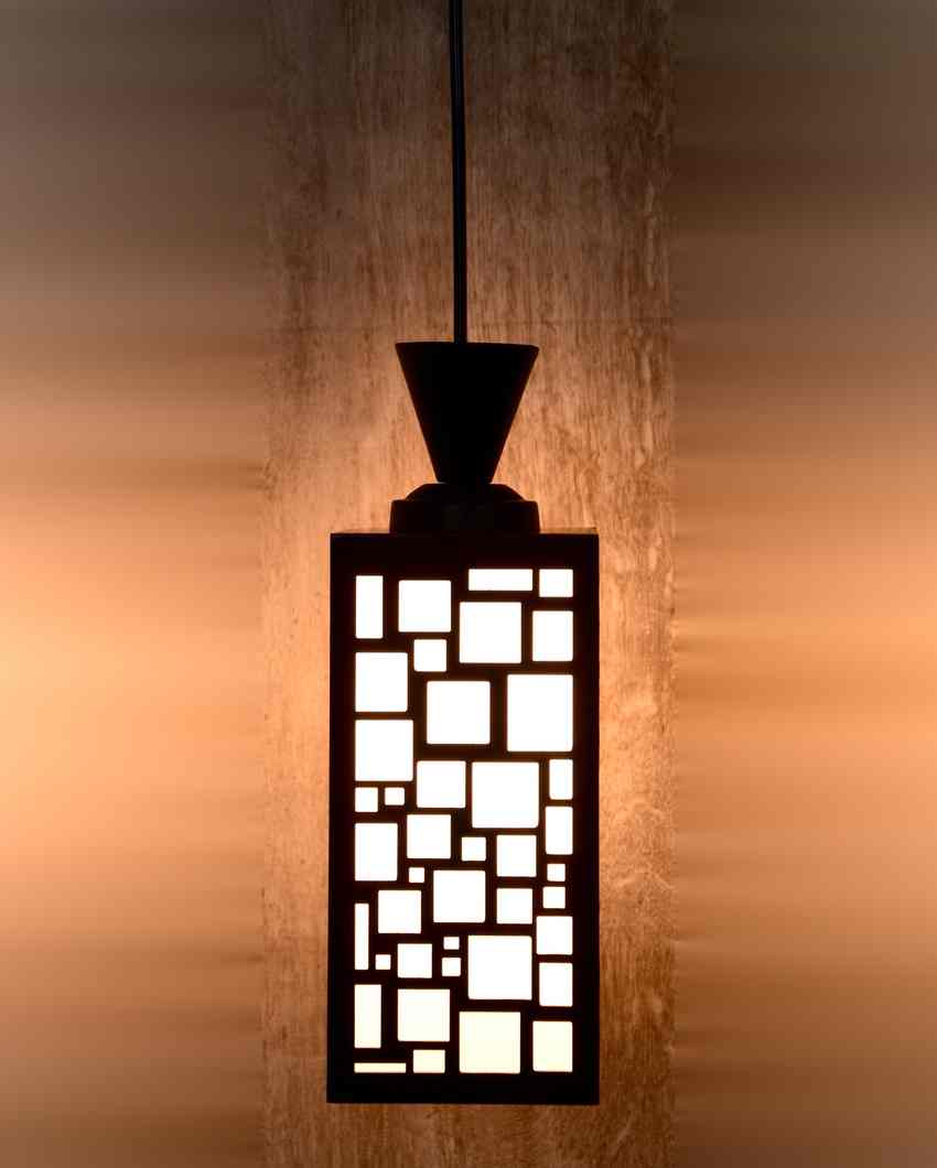 Ornamental Piece Wooden Design Creative Pendant Lamp | 4 x 4 x 8 inches