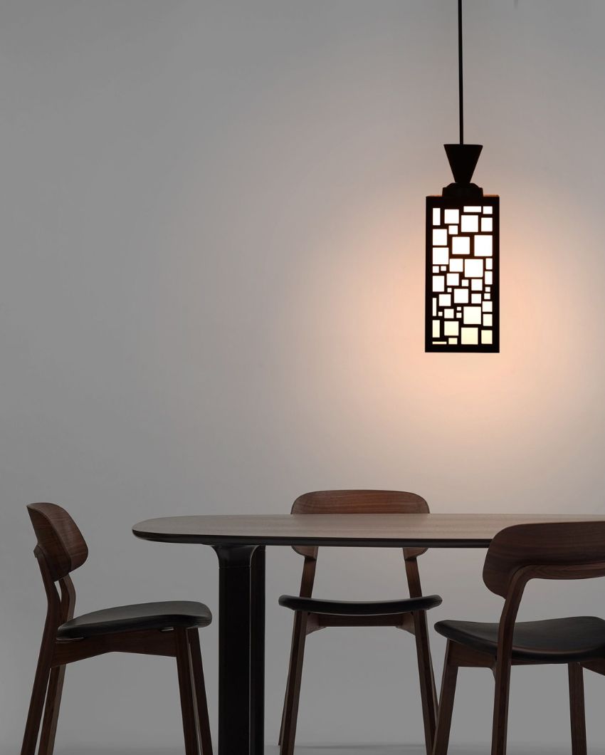 Ornamental Piece Wooden Design Creative Pendant Lamp | 4 x 4 x 8 inches