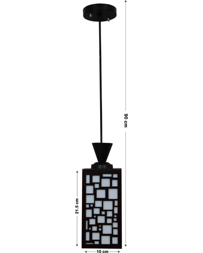 Ornamental Piece Wooden Design Creative Pendant Lamp | 4 x 4 x 8 inches