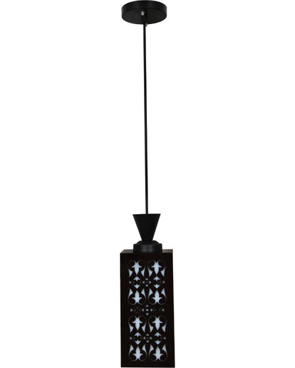 Ornamental Craft Wooden Style Creative Pendant Lamp | 4 x 4 x 8 inches