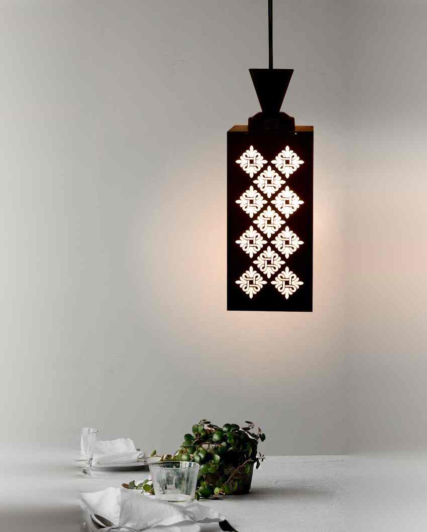 Exquisite Craft Wooden Style Creative Pendant Lamp | 4 x 4 x 8 inches