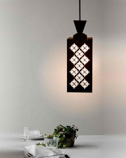 Exquisite Craft Wooden Style Creative Pendant Lamp | 4 x 4 x 8 inches