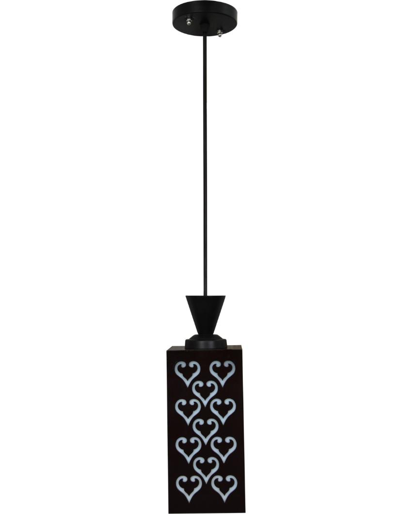 Contemporary Craft Wooden Style Creative Pendant Lamp | 4 x 4 x 8 inches