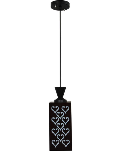 Contemporary Craft Wooden Style Creative Pendant Lamp | 4 x 4 x 8 inches