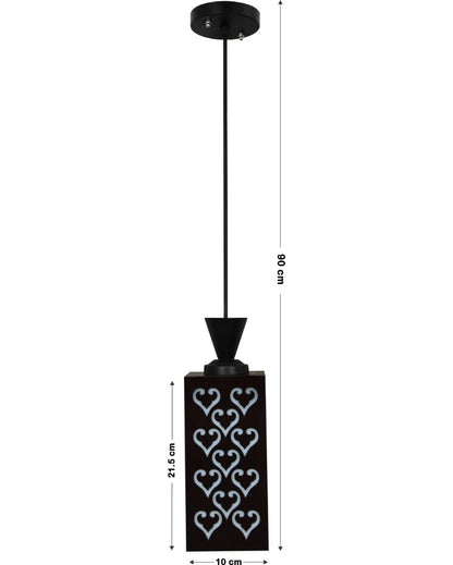 Contemporary Craft Wooden Style Creative Pendant Lamp | 4 x 4 x 8 inches