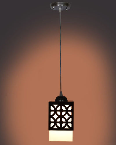 Artisan Touch Wooden Style Creative Pendant Lamp | 4 x 4 x 34 inches