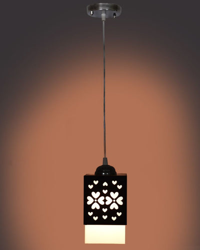 Beautifully Finished Wooden Style Creative Pendant Lamp | 4 x 4 x 34 inches