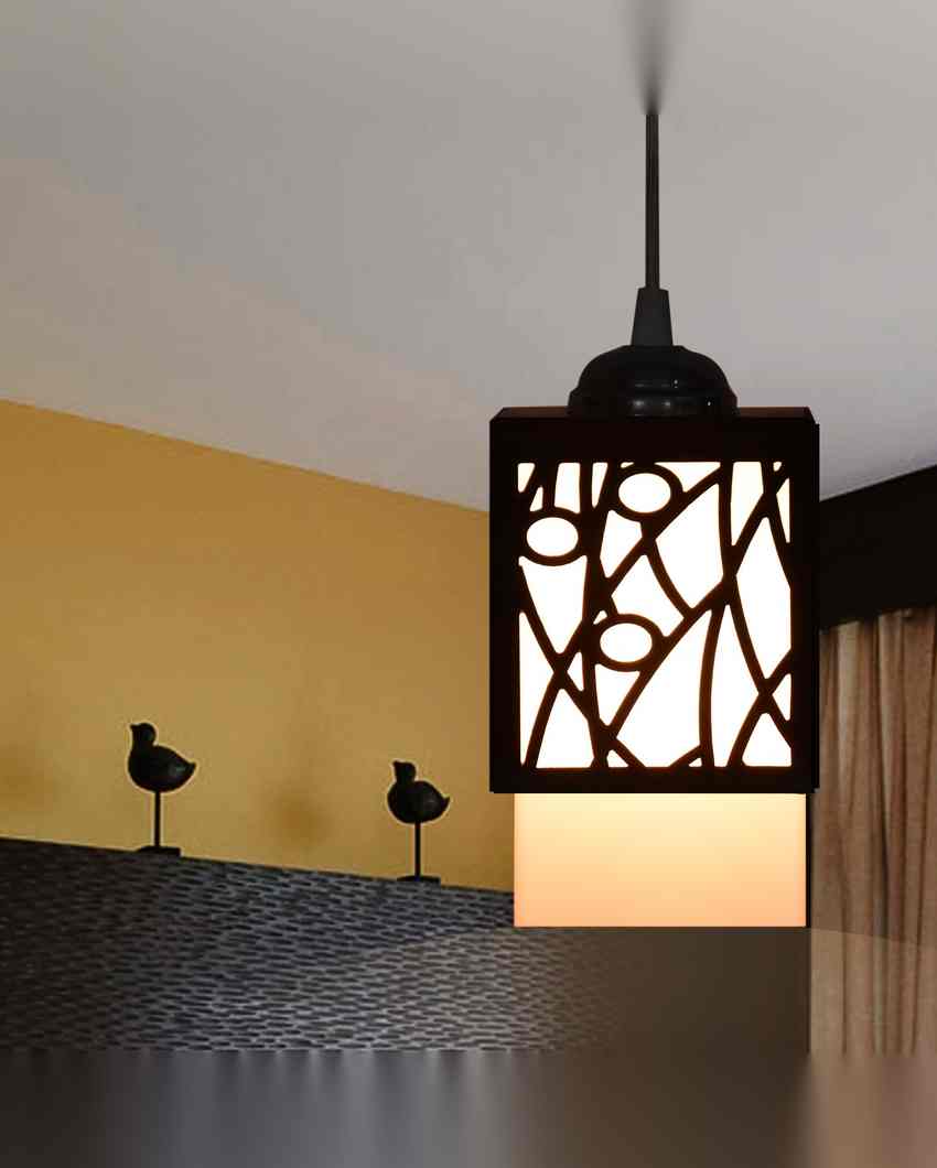 Clásico Wooden Pendant 3 Lights Hallway Ceiling Lamp | 5 x 6 x 32 inches