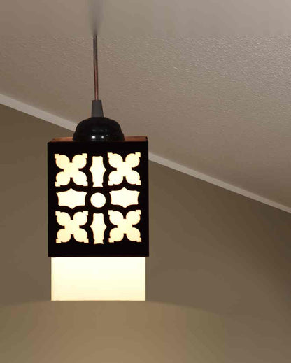 Artisan 3 Lights Wooden Pendant Hallway Ceiling Lamp | 5 x 6 x 32 inches