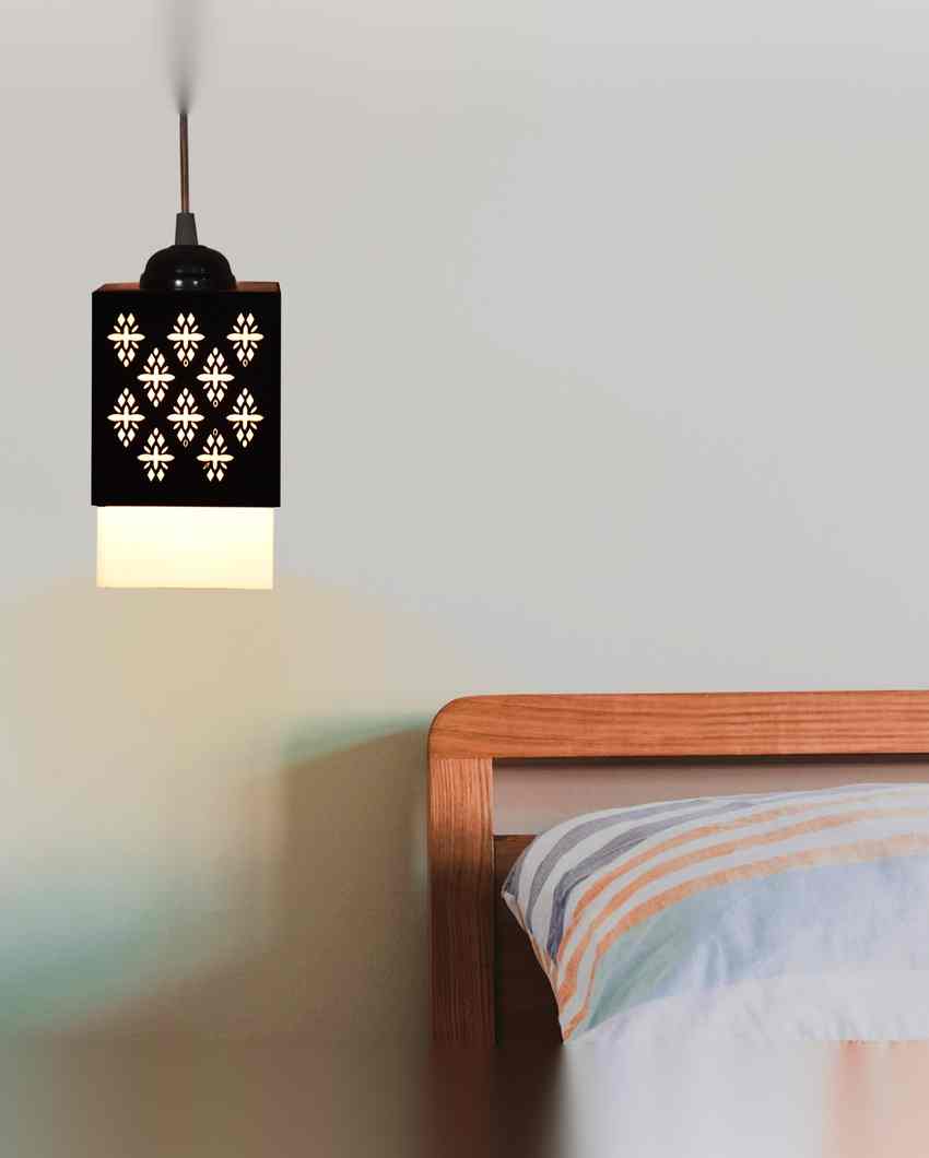 Arte Wooden Pendant 3 Lights Hallway Ceiling Lamp | 5 x 6 x 32 inches