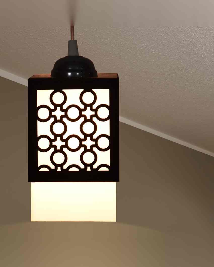 Ambiental 3 Lights Wooden Pendant Hallway Ceiling Lamp | 5 x 6 x 32 inches