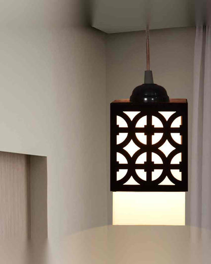 Artesanía Wooden 3 Lights Pendant Hallway Ceiling Lamp | 5 x 6 x 32 inches