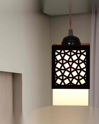 Artesanía Wooden 3 Lights Pendant Hallway Ceiling Lamp | 5 x 6 x 32 inches