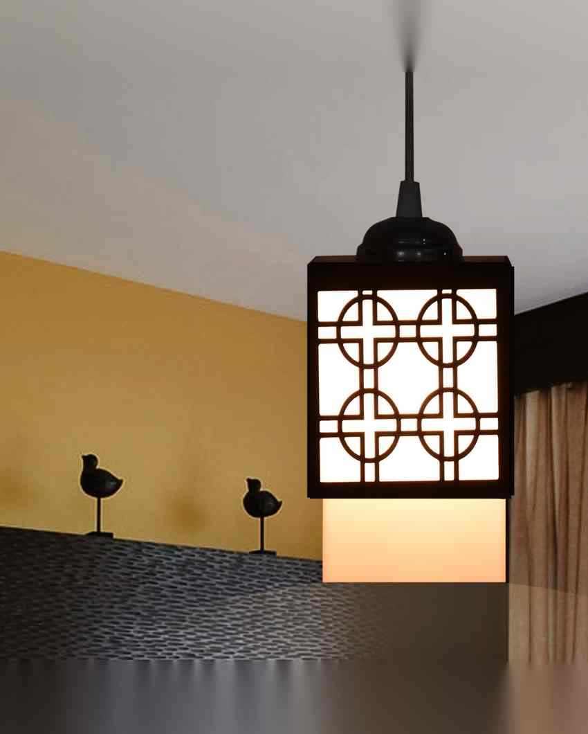 Pendell 3 Lights Wooden Premium Hallway Ceiling Lamp | 5 x 6 x 32 inches