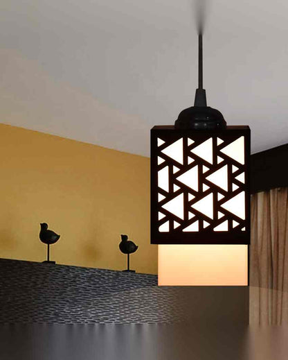 Verarbeitung 3 Lights Hallway Wooden Pendant Ceiling Lamp | 5 x 6 x 32 inches