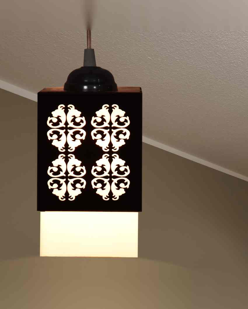 Deckey 3 Lights Wooden Premium Hallway Ceiling Lamp | 5 x 6 x 32 inches