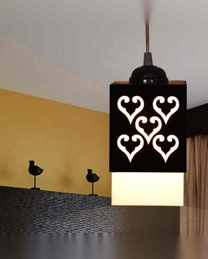 Ambiental Wooden Pendant 3 Lights Hallway Ceiling Lamp | 5 x 6 x 32 inches