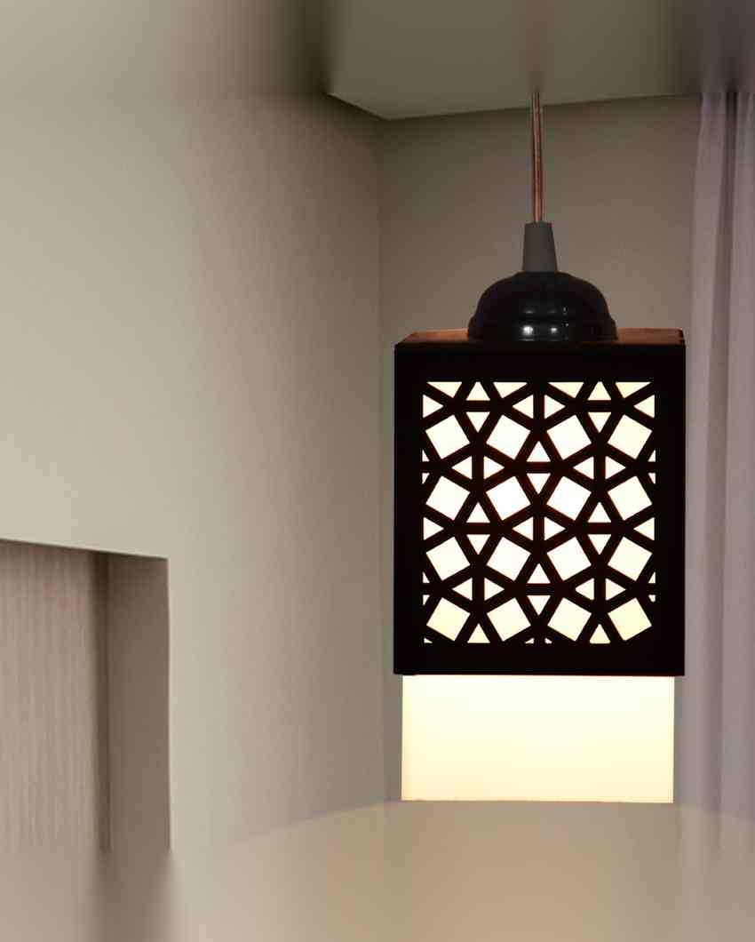 Artisan 3 Lights Hallway Wooden Pendant Ceiling Lamp | 5 x 6 x 32 inches