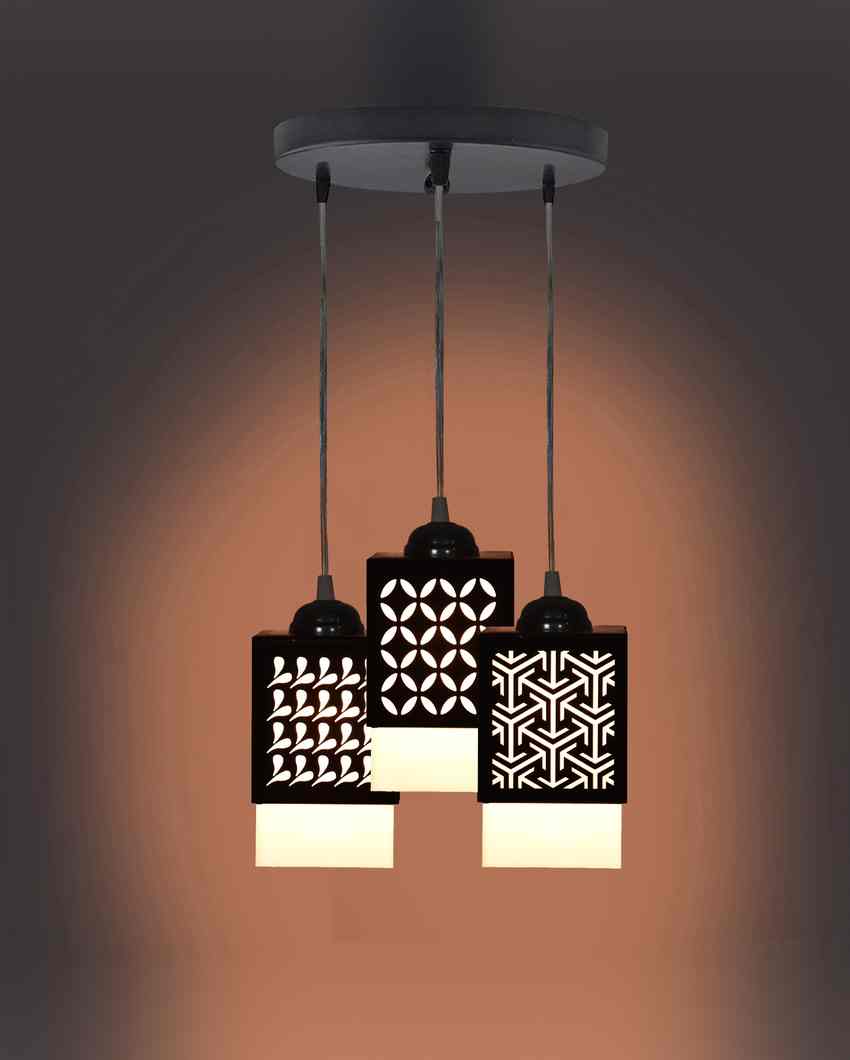 Ästhetik 3 Lights Wooden Premium Hallway Ceiling Lamp | 5 x 6 x 32 inches