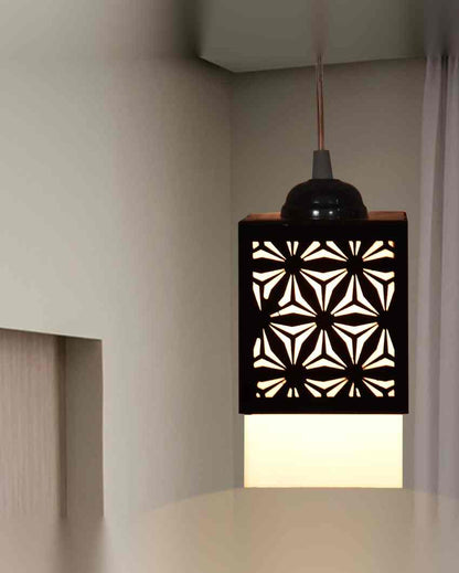 Ambiental 3 Lights Hallway Wooden Pendant Ceiling Lamp | 5 x 6 x 32 inches