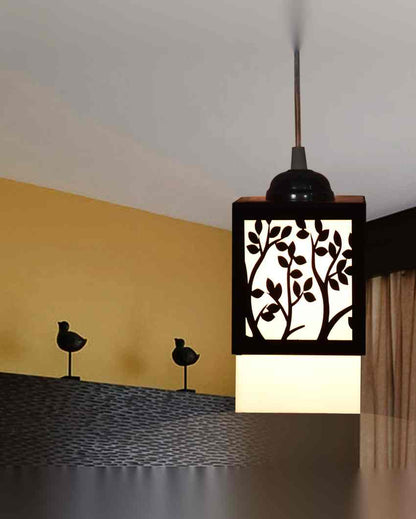 Colgante Wooden Pendant 3 Lights Hallway Ceiling Lamp | 5 x 6 x 32 inches