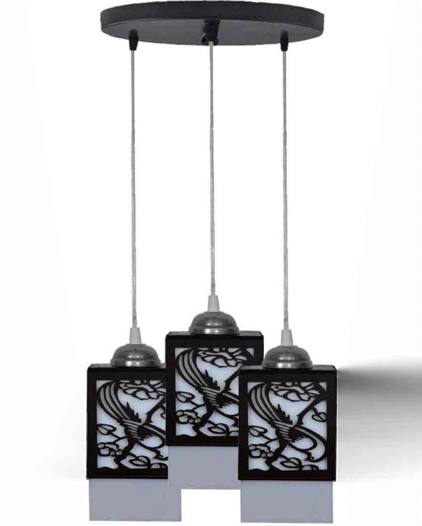 Luz Wooden 3 Lights Pendant Hallway Ceiling Lamp | 5 x 6 x 32 inches