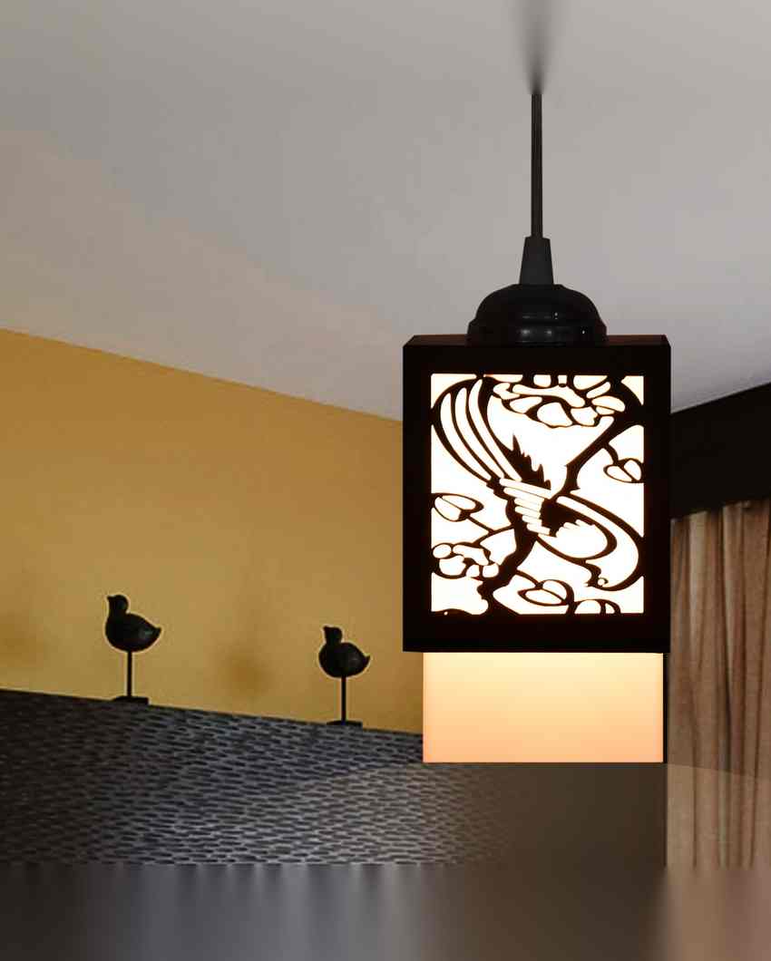 Luz Wooden 3 Lights Pendant Hallway Ceiling Lamp | 5 x 6 x 32 inches