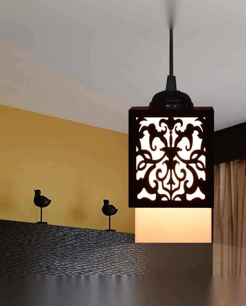 Visión Wooden Pendant 3 Lights Hallway Ceiling Lamp | 5 x 6 x 32 inches