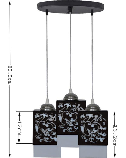 Inspirador 3 Lights Wooden Premium Hallway Ceiling Lamp | 5 x 6 x 32 inches