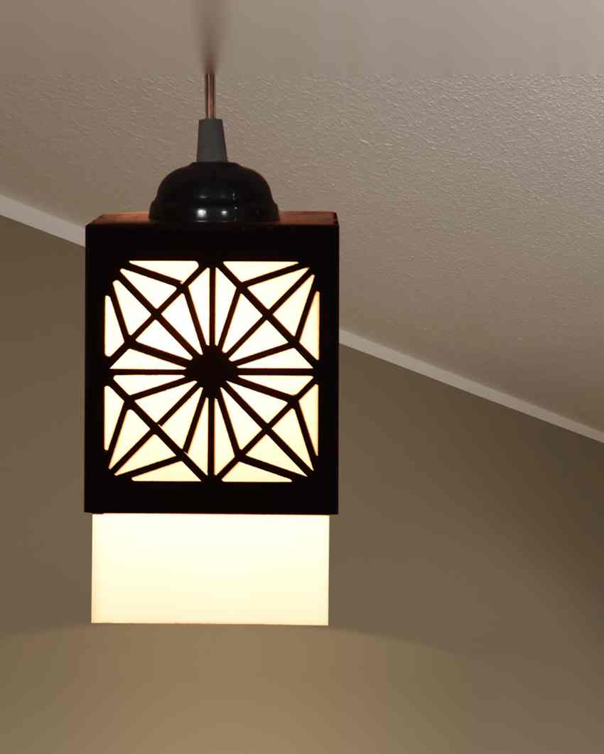 Detallado 3 Lights Hallway Wooden Pendant Ceiling Lamp | 5 x 6 x 32 inches