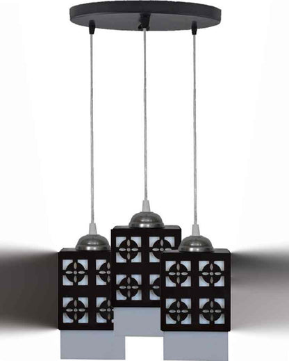 Dynamic 3 Lights Wooden Pendant Hallway Ceiling Lamp | 5 x 6 x 32 inches