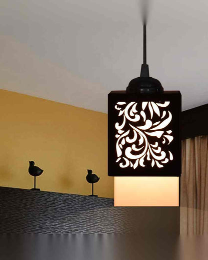 Ambiente 3 Lights Hallway Wooden Pendant Ceiling Lamp | 5 x 6 x 32 inches