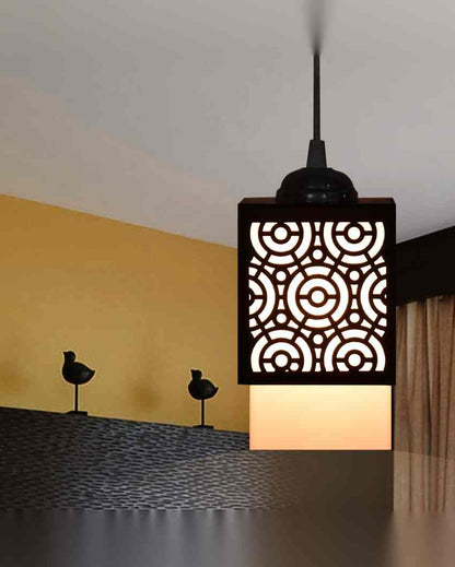 Design 3 Shades Wooden Pendant Ceiling Lamp | 5 x 6 x 32 inches