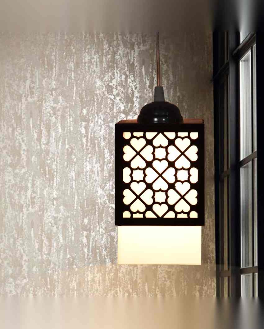 Colgante 3 Lights Wooden Premium Hallway Ceiling Lamp | 5 x 6 x 32 inches