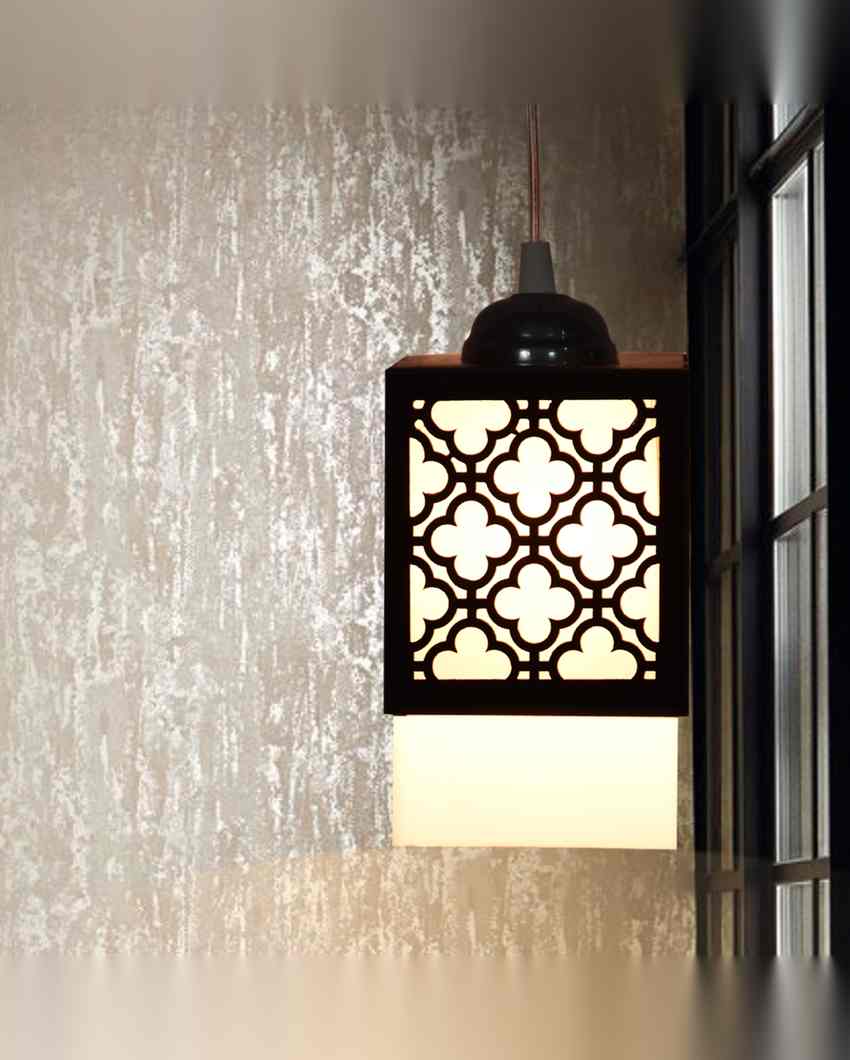 Detallado 3 Lights Wooden Premium Hallway Ceiling Lamp | 5 x 6 x 32 inches