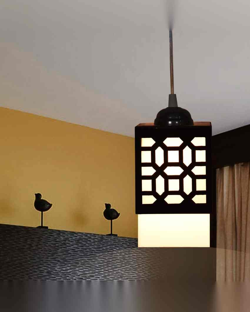 Chick Wooden 3 Lights Pendant Hallway Ceiling Lamp | 5 x 6 x 32 inches