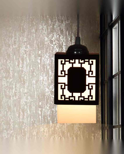 Dynamic Wooden Pendant 3 Lights Hallway Ceiling Lamp | 5 x 6 x 32 inches